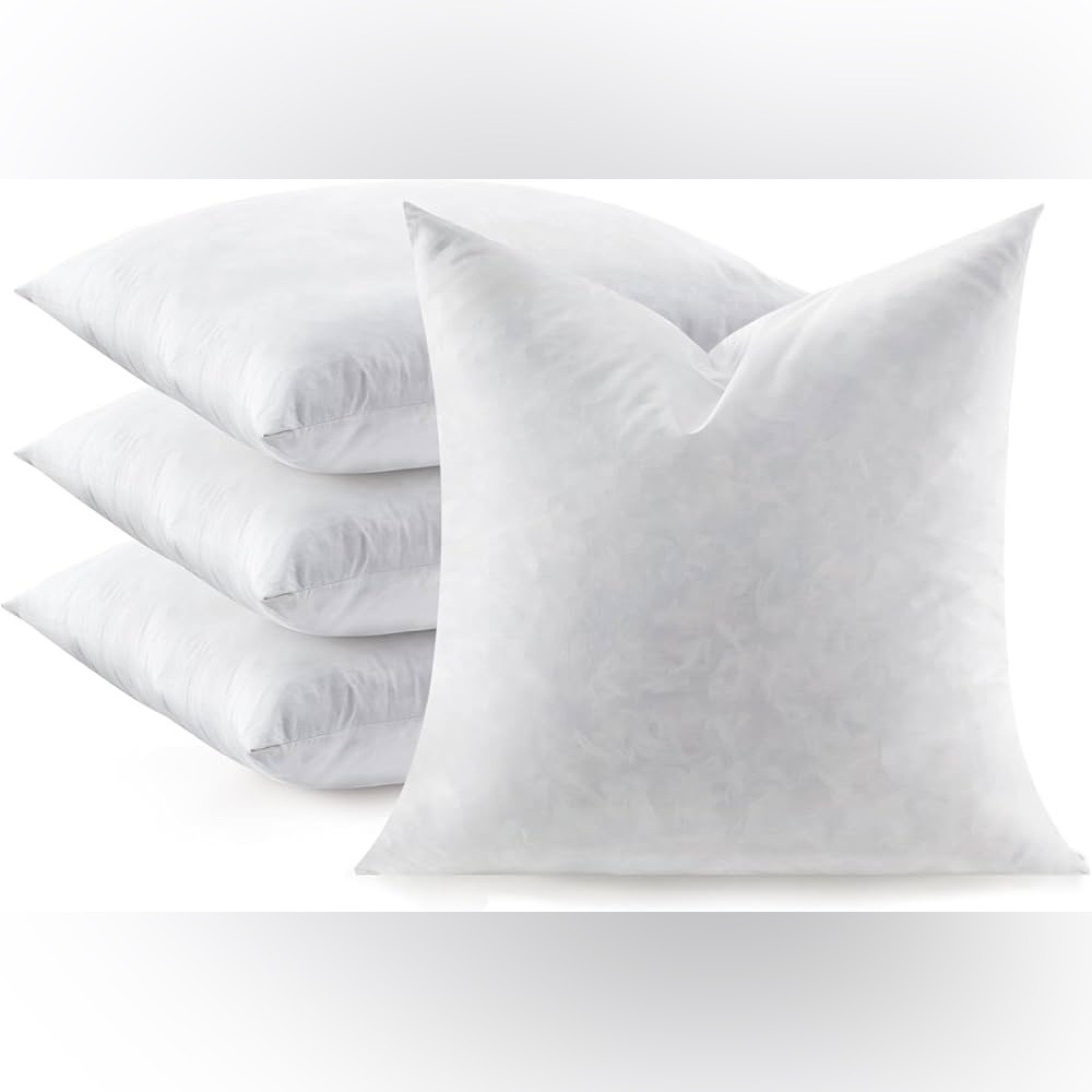 Luxurious White Feather inserts 23 X 23 inches (58 cm C 58 cm)